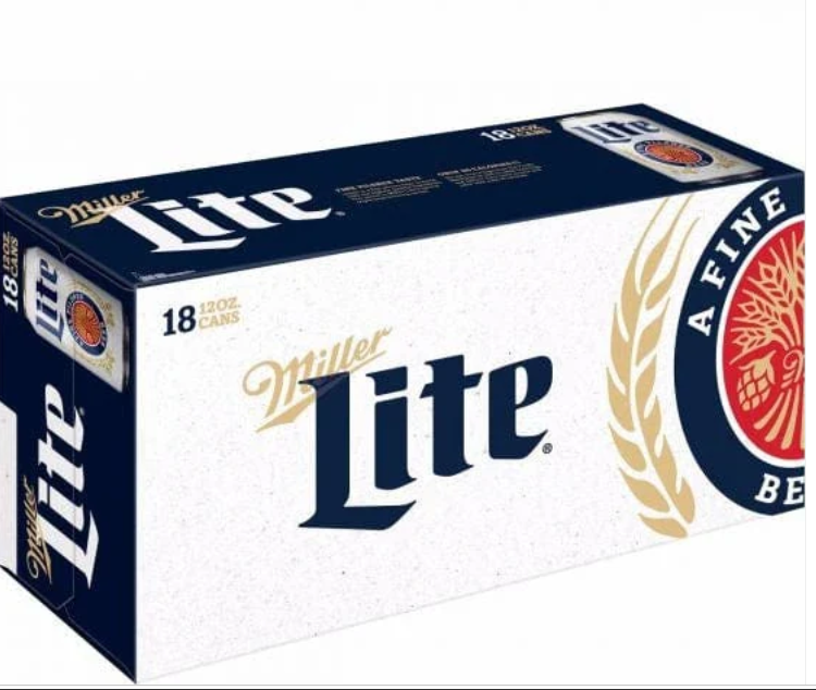 Miller Lite 18 Pack cans